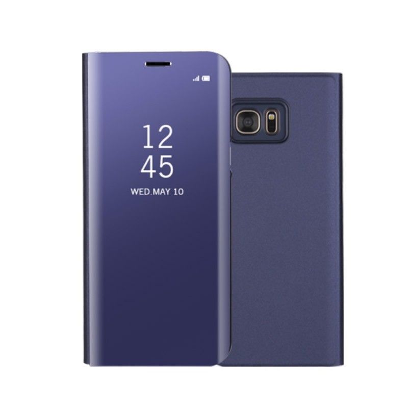 View Cover Samsung Galaxy S7 Edge Miroir Et Effet Cuir