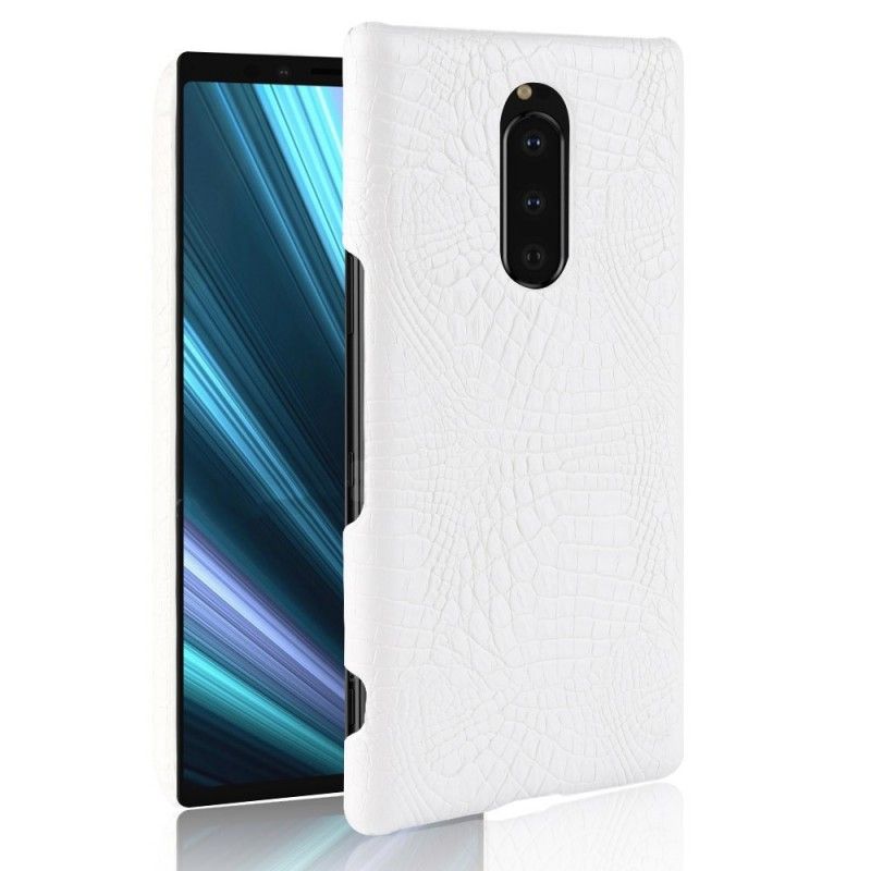 Coque Sony Xperia 1 Effet Peau De Crocodile