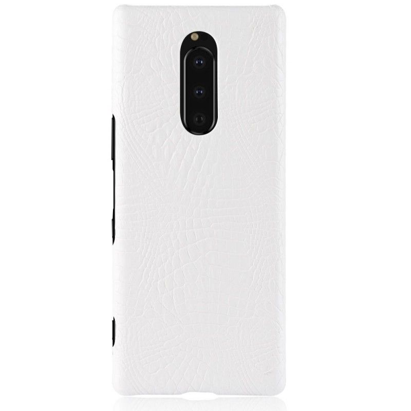 Coque Sony Xperia 1 Effet Peau De Crocodile