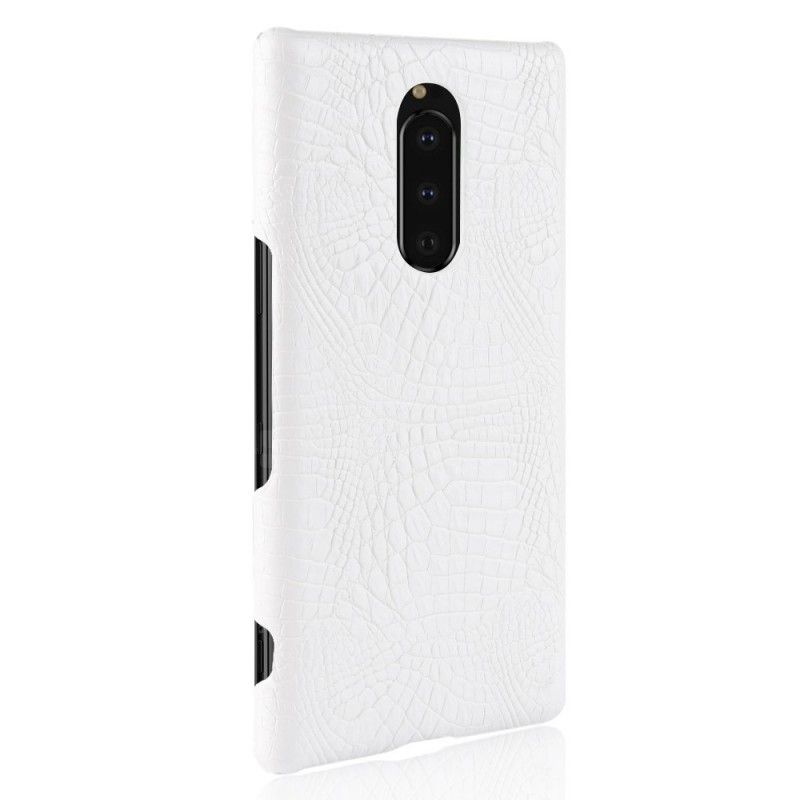 Coque Sony Xperia 1 Effet Peau De Crocodile