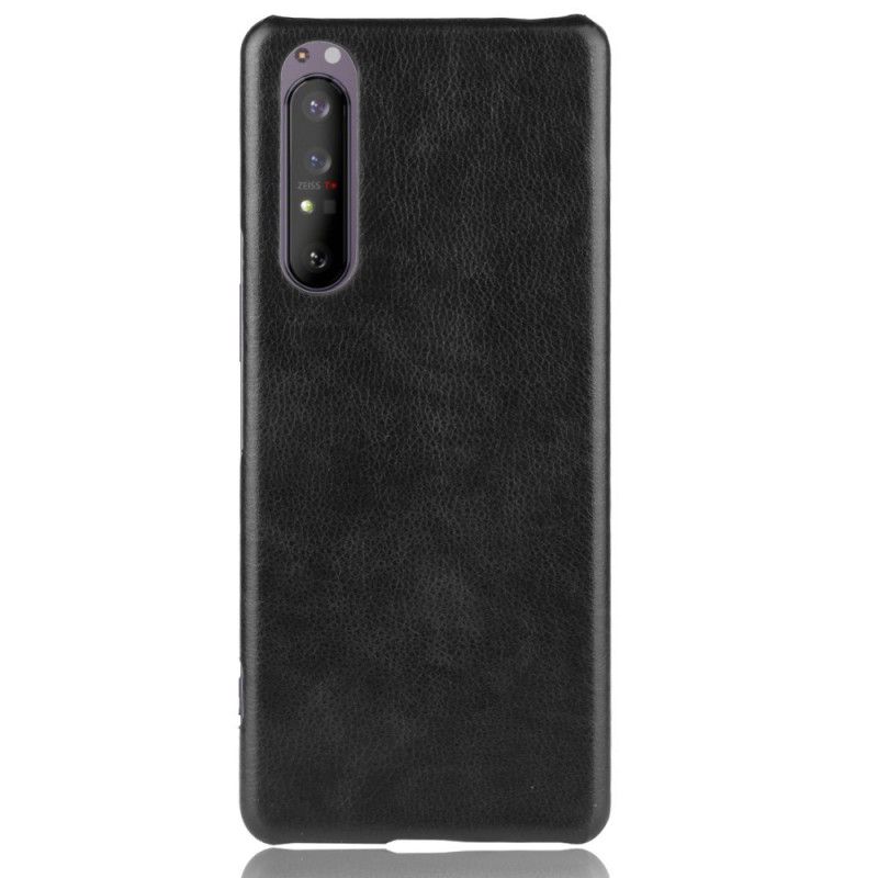 Coque Sony Xperia 1 Ii Effet Cuir Litchi