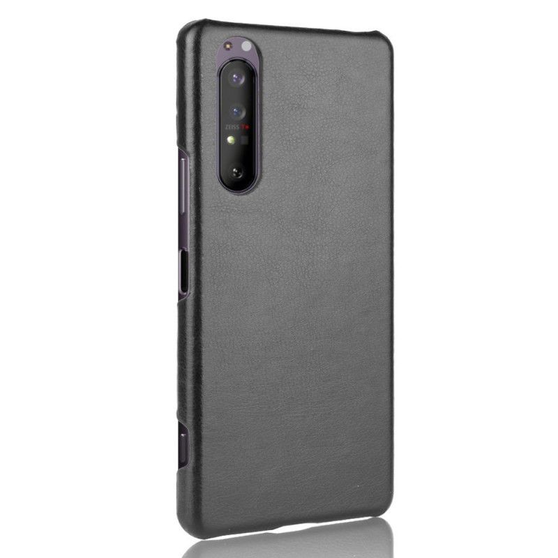 Coque Sony Xperia 1 Ii Effet Cuir Litchi