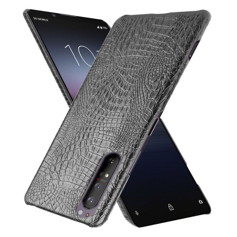 Coque Sony Xperia 1 Ii Effet Peau De Crocodile