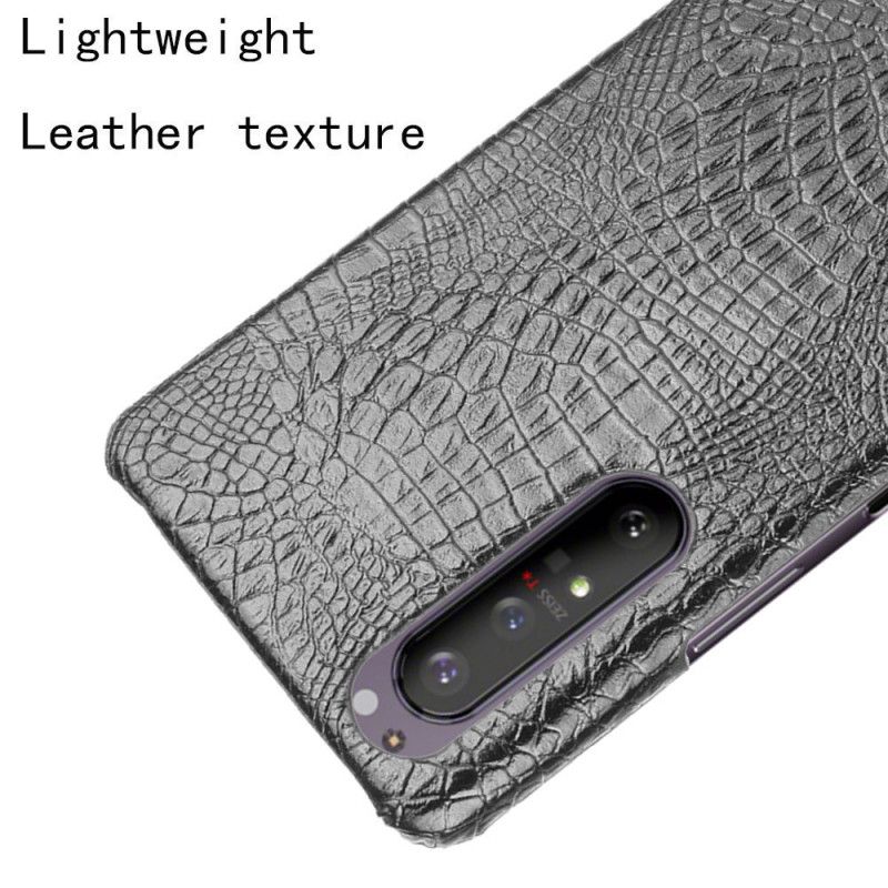 Coque Sony Xperia 1 Ii Effet Peau De Crocodile