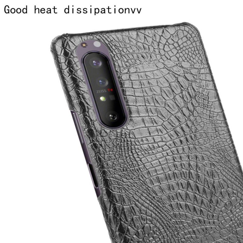 Coque Sony Xperia 1 Ii Effet Peau De Crocodile