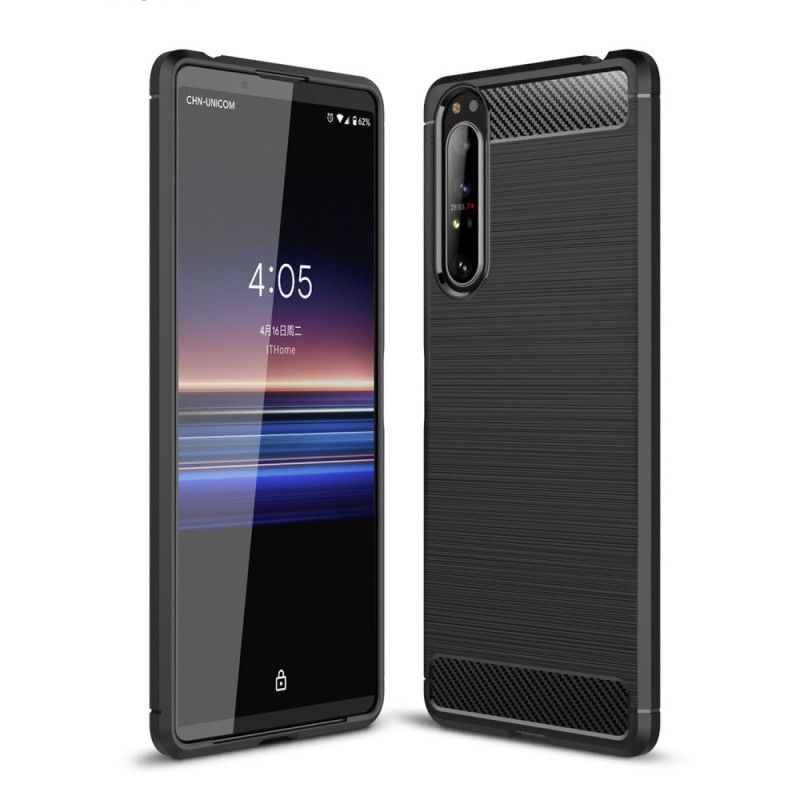 Coque Sony Xperia 1 Ii Fibre Carbone Brossée