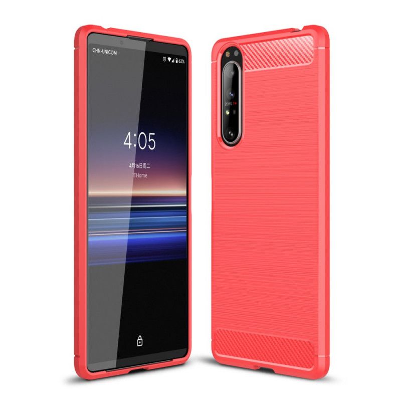 Coque Sony Xperia 1 Ii Fibre Carbone Brossée