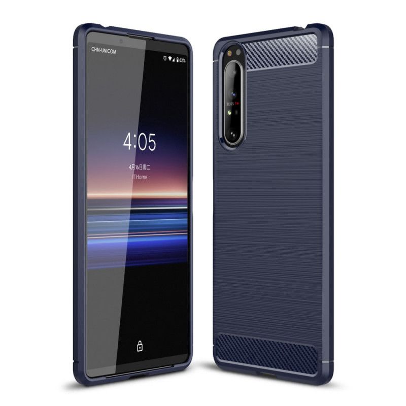 Coque Sony Xperia 1 Ii Fibre Carbone Brossée