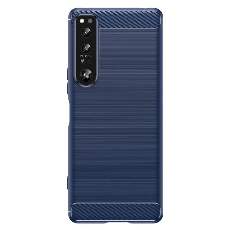 Coque Sony Xperia 1 IV Fibre Carbone Brossée