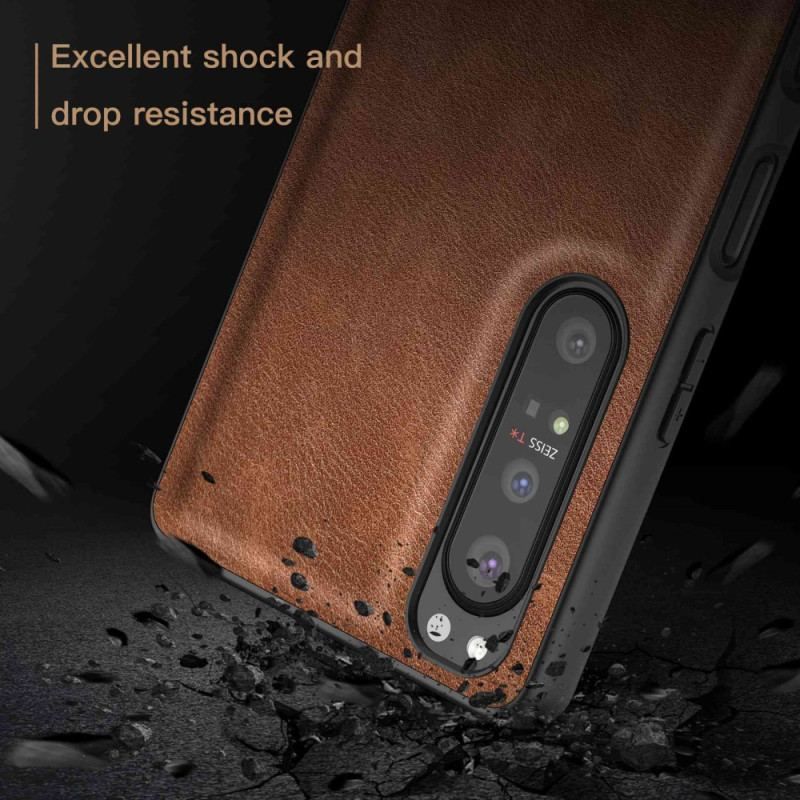 Coque Sony Xperia 1 IV Simili Cuir