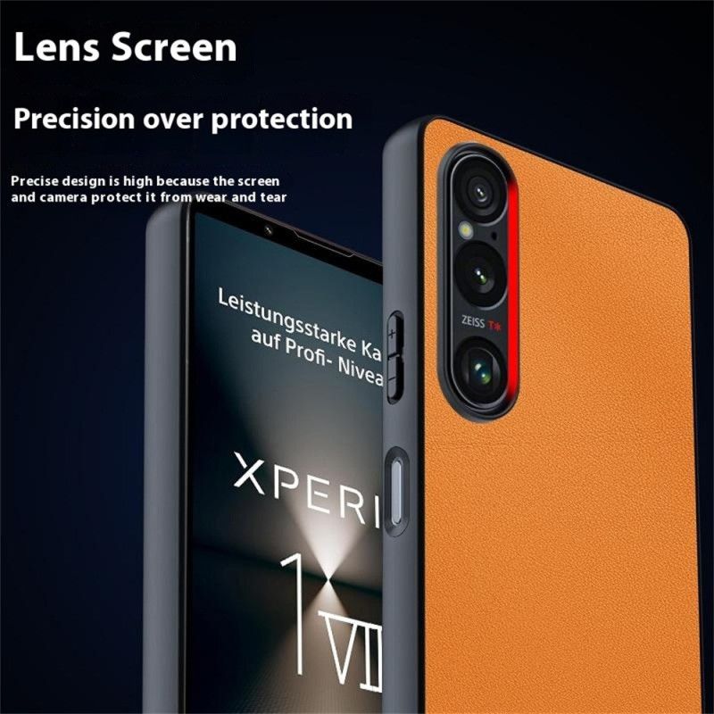 Coque Sony Xperia 1 VII Effet Cuir