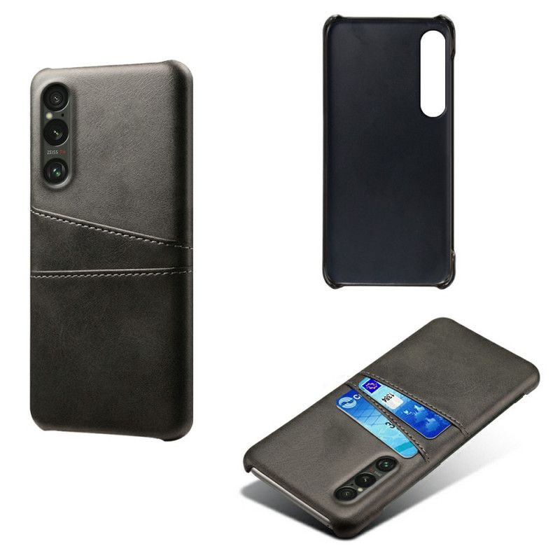 Coque Sony Xperia 1 VII Effet Cuir Porte-Cartes