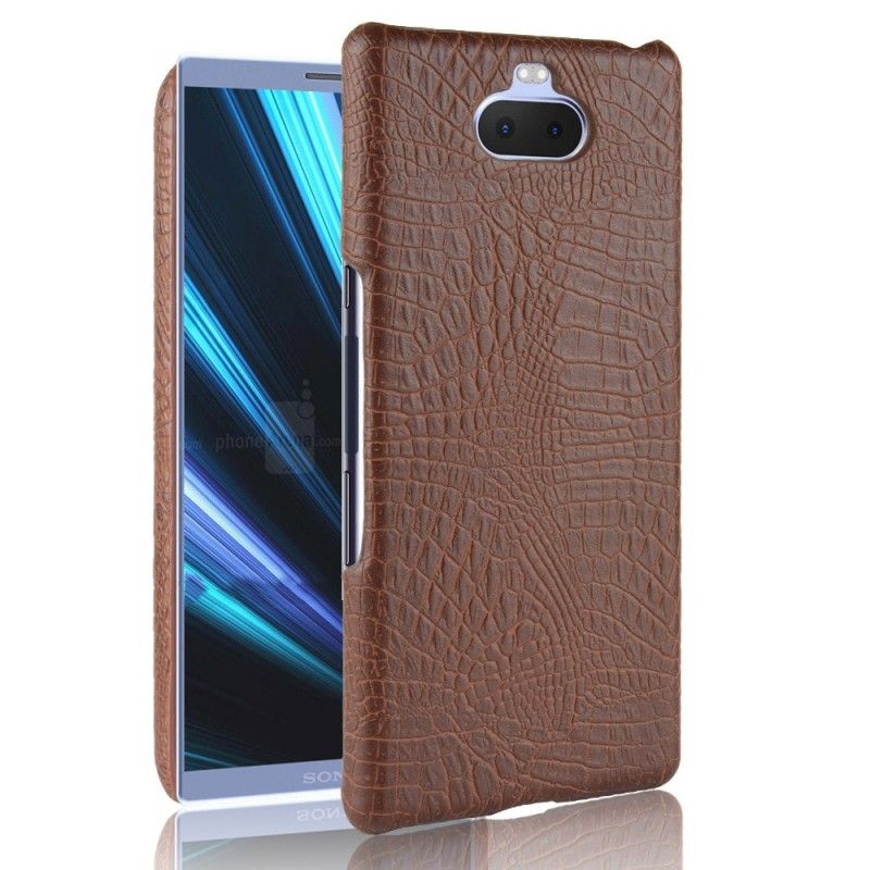 Coque Sony Xperia 10 Effet Peau De Crocodile