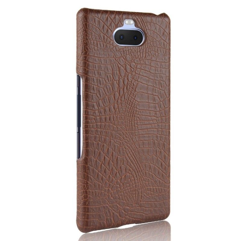 Coque Sony Xperia 10 Effet Peau De Crocodile