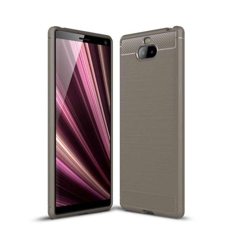 Coque Sony Xperia 10 Fibre Carbone Brossée