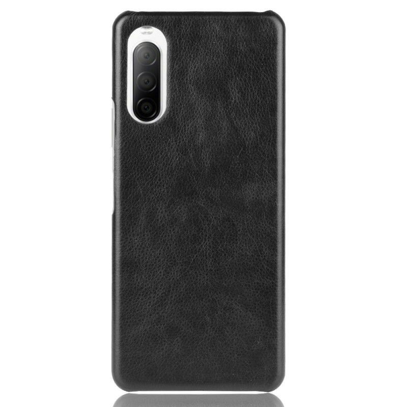 Coque Sony Xperia 10 Ii Effet Cuir Litchi