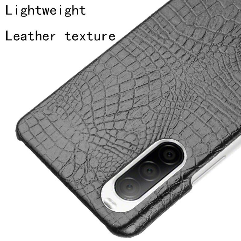 Coque Sony Xperia 10 Ii Effet Peau De Crocodile