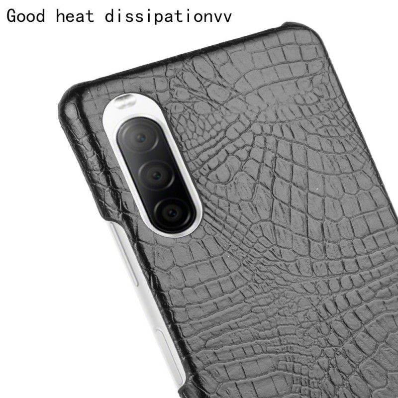 Coque Sony Xperia 10 Ii Effet Peau De Crocodile