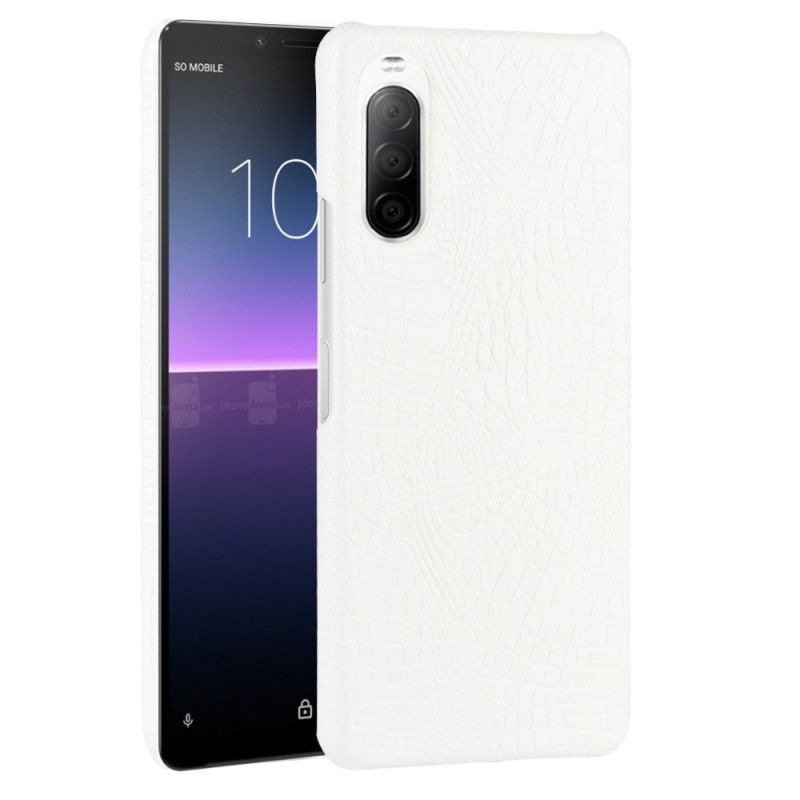 Coque Sony Xperia 10 Ii Effet Peau De Crocodile