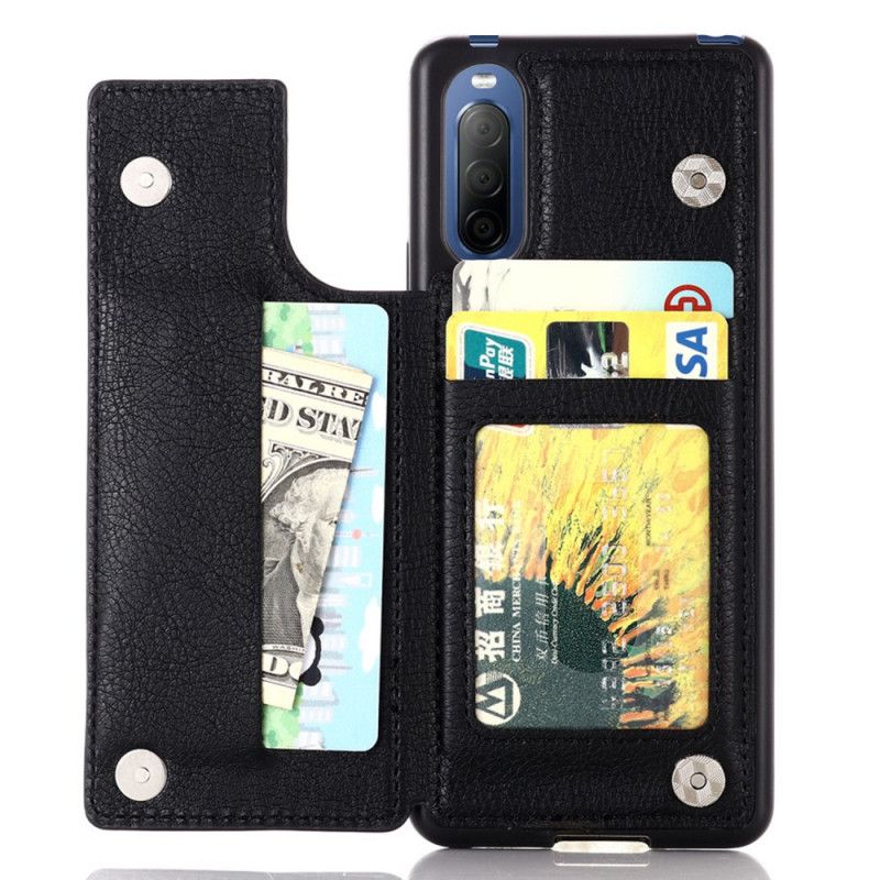 Coque Sony Xperia 10 Ii Porte-cartes Support