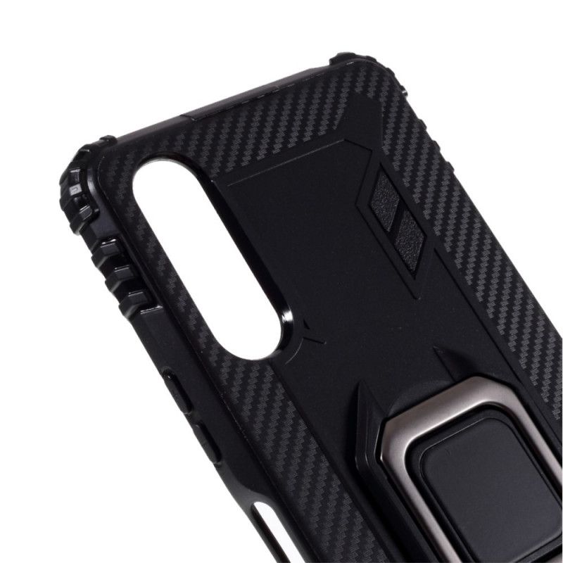 Coque Sony Xperia 10 Ii Ring Et Fibre Carbone