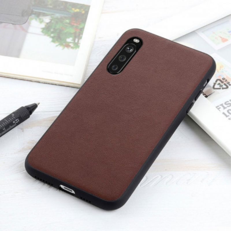 Coque Sony Xperia 10 III Véritable Cuir Business