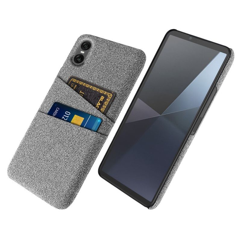Coque Sony Xperia 10 VII Porte-Cartes Tissu