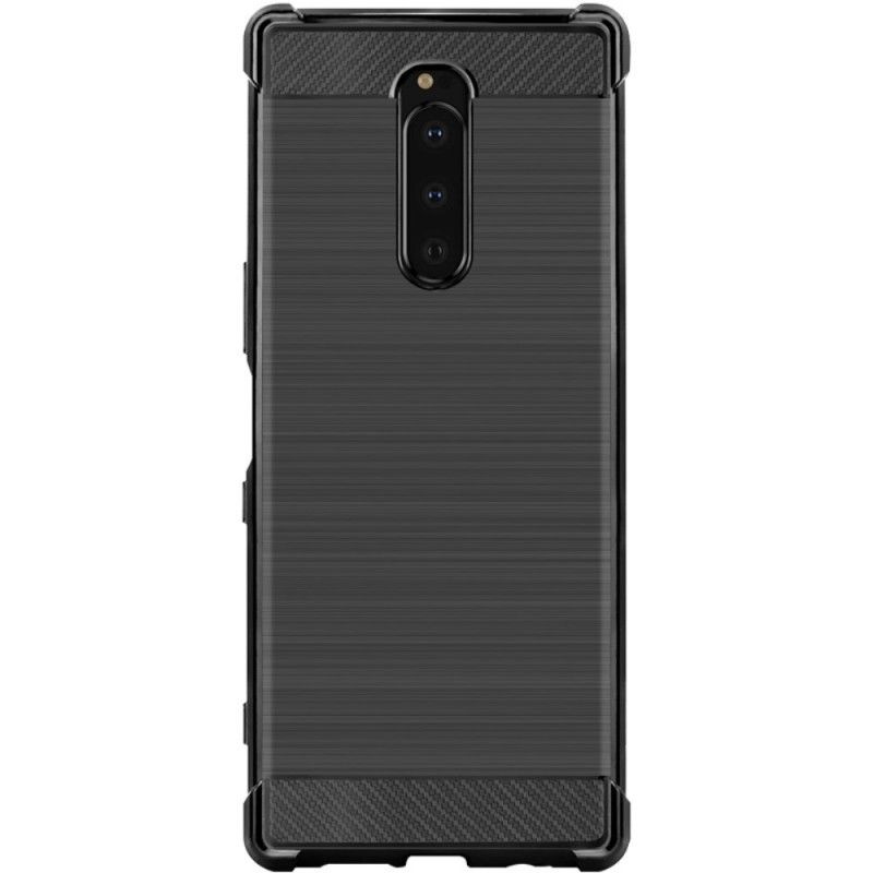 Coque Sony Xperia 1imak Vega Series Fibre Carbone Brossée