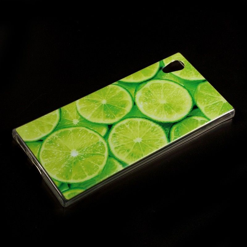 Coque Sony Xperia Xa1 Ultra Transparente Citrons Verts