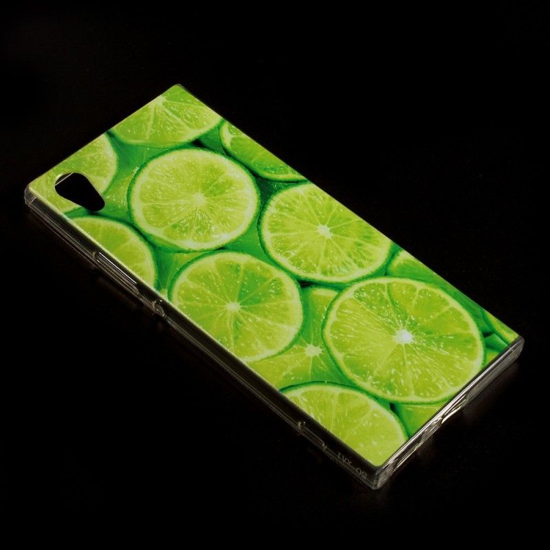 Coque Sony Xperia Xa1 Ultra Transparente Citrons Verts