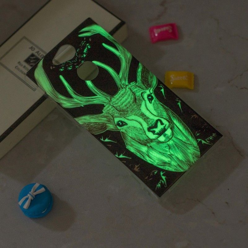 Coque Sony Xperia Xa2 Cerf Majestueux Fluorescente