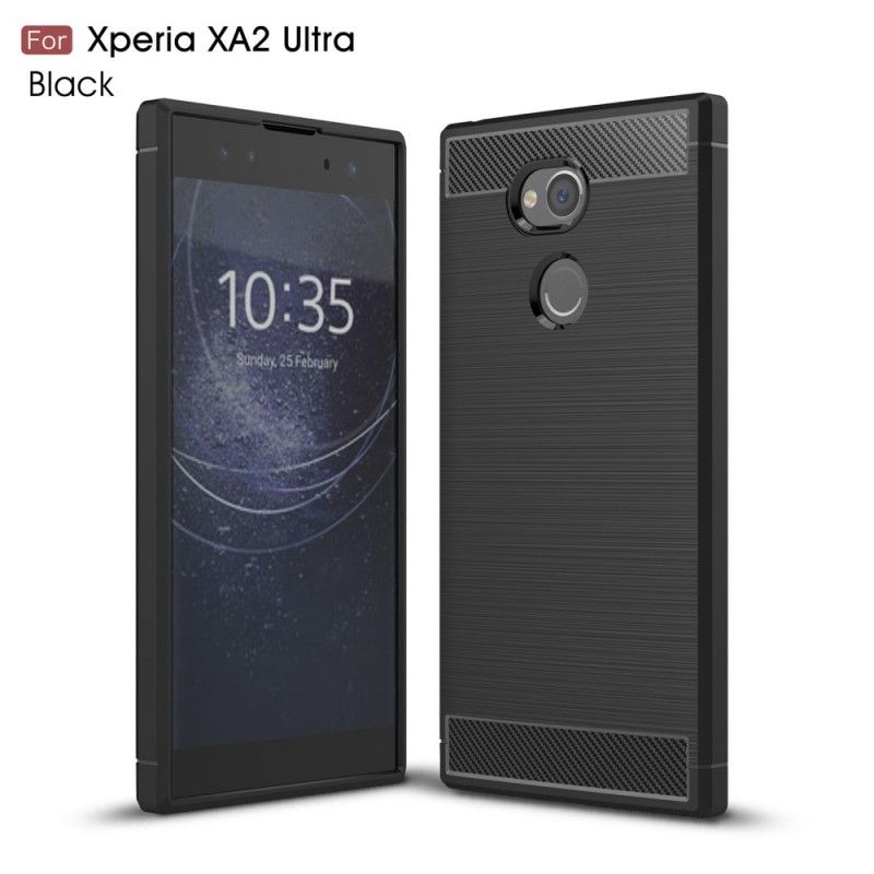 Coque Sony Xperia Xa2 Ultra Fibre Carbone Brossée