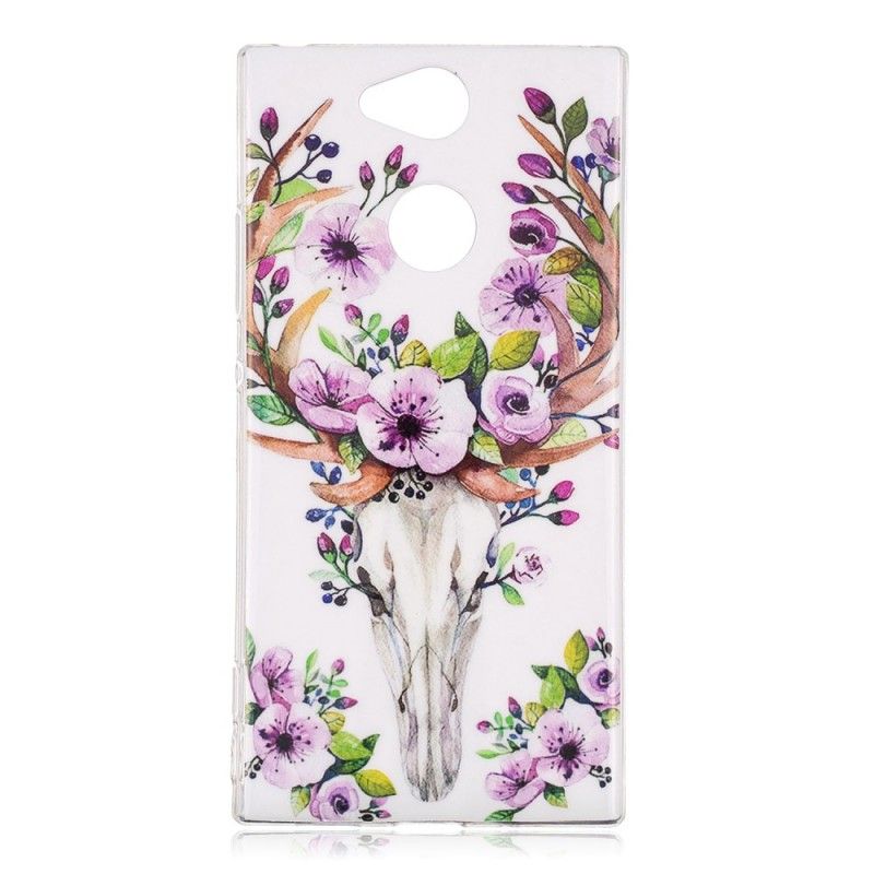 Coque Sony Xperia Xa2 Wapiti Fleuri Fluorescente