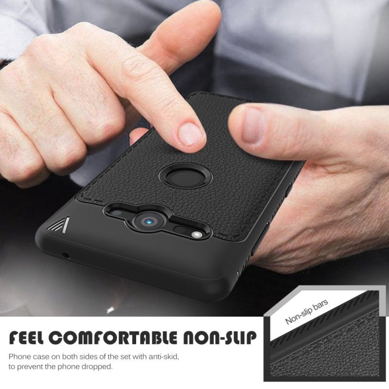 Coque Sony Xperia Xz2 Compact Effet Cuir Premium