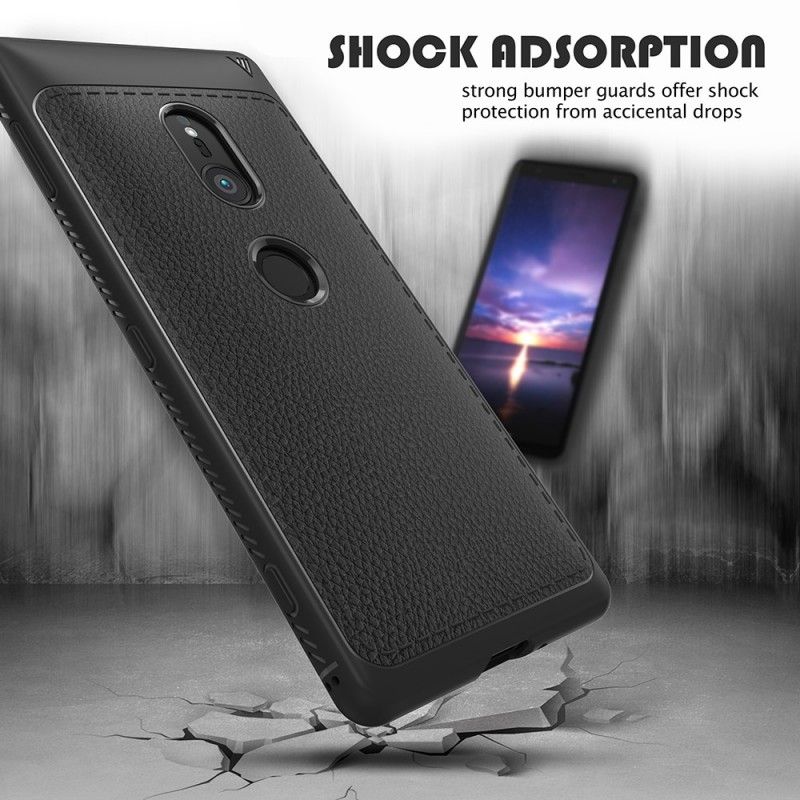 Coque Sony Xperia Xz2 Effet Cuir Premium