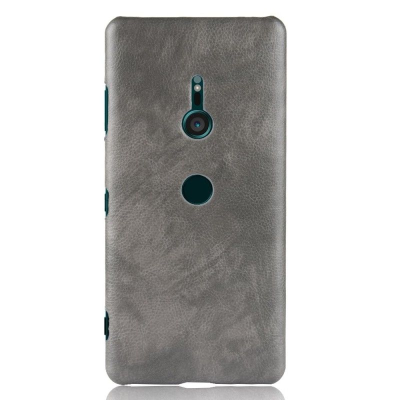 Coque Sony Xperia Xz3 Effet Cuir Litchi Performance