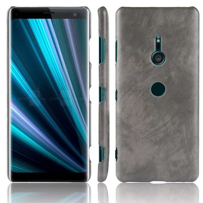 Coque Sony Xperia Xz3 Effet Cuir Litchi Performance