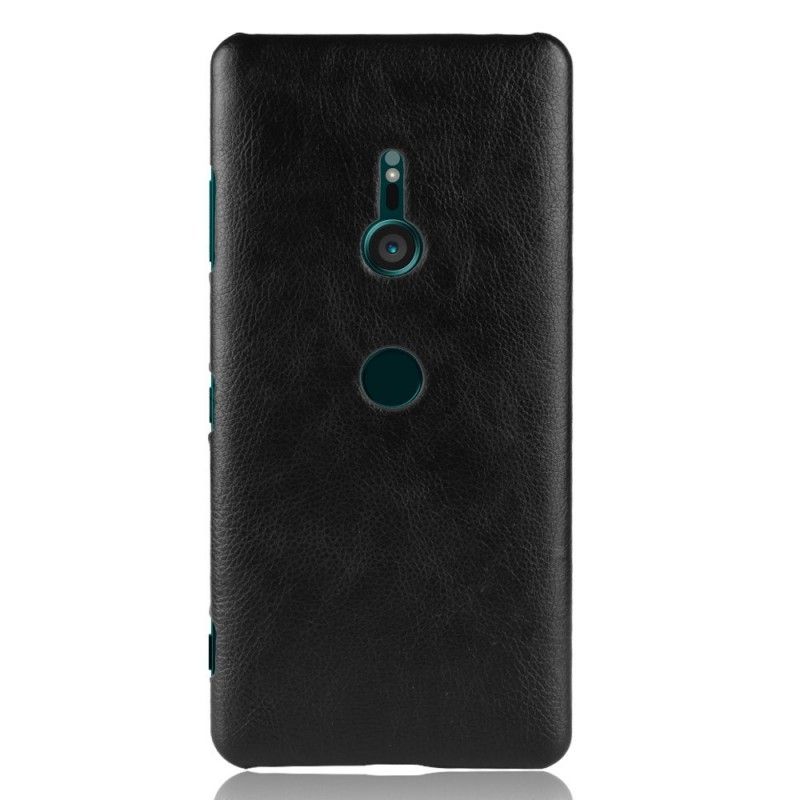 Coque Sony Xperia Xz3 Effet Cuir Litchi Performance