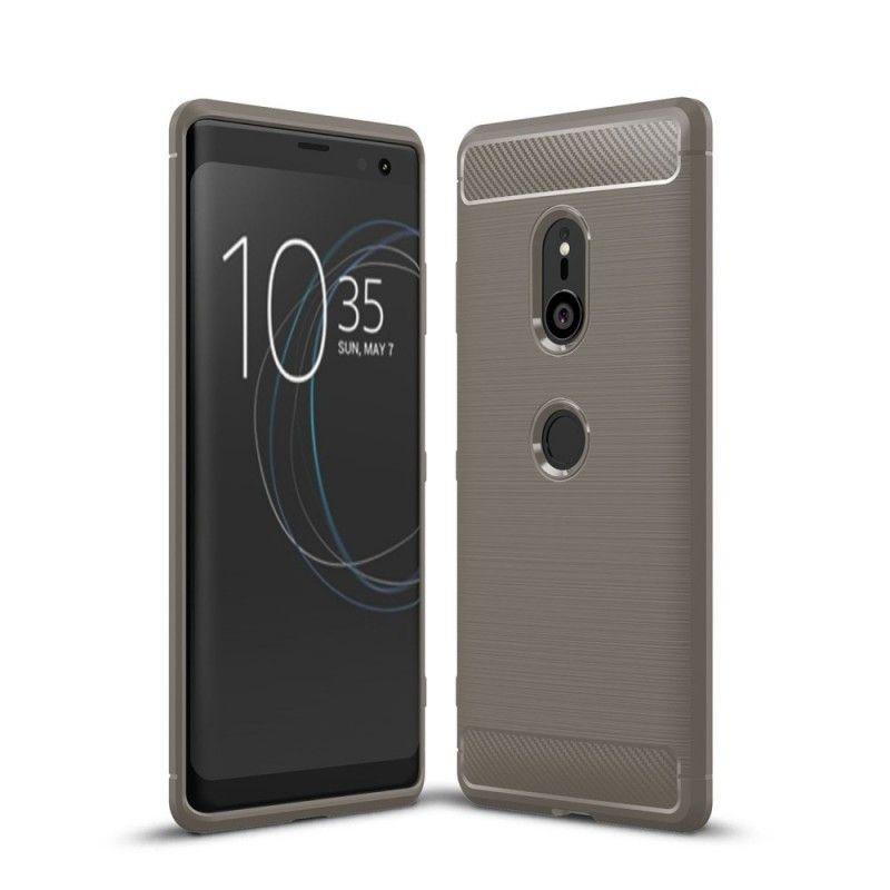 Coque Sony Xperia Xz3 Fibre Carbone Brossée