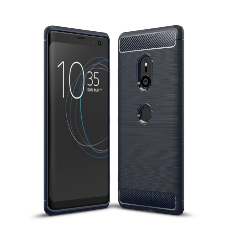 Coque Sony Xperia Xz3 Fibre Carbone Brossée