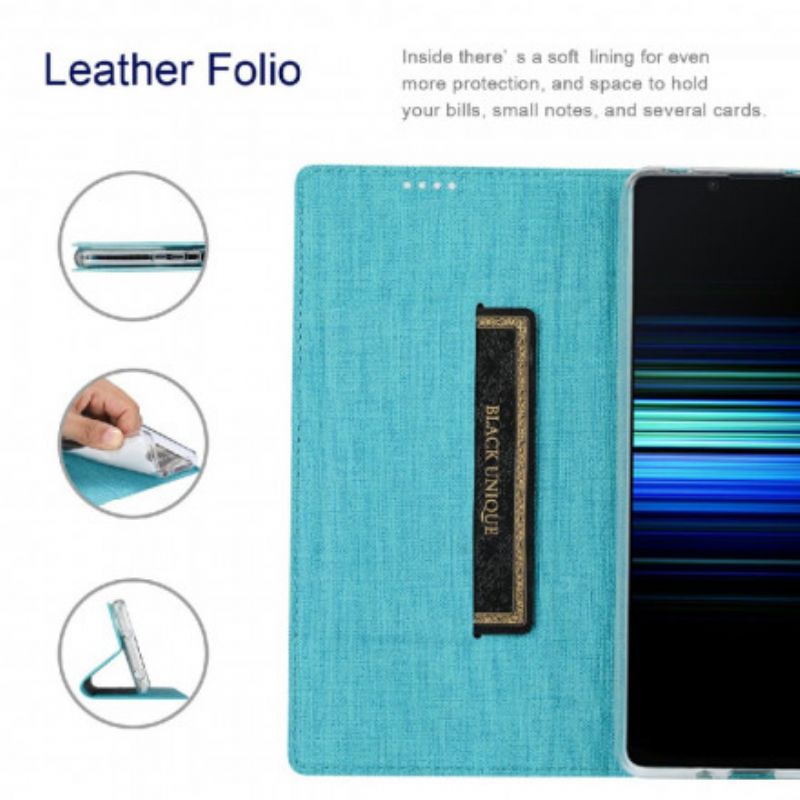 Flip Cover Pour Sony Xperia 1 III Texturée Vili Dmx