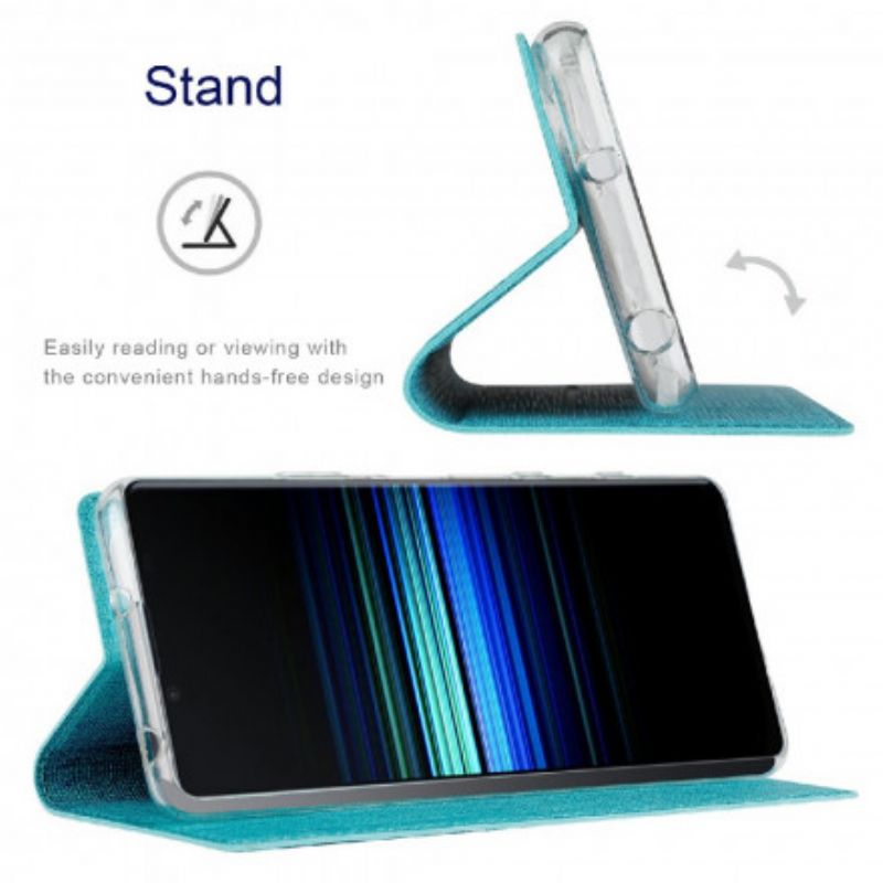 Flip Cover Pour Sony Xperia 1 III Texturée Vili Dmx