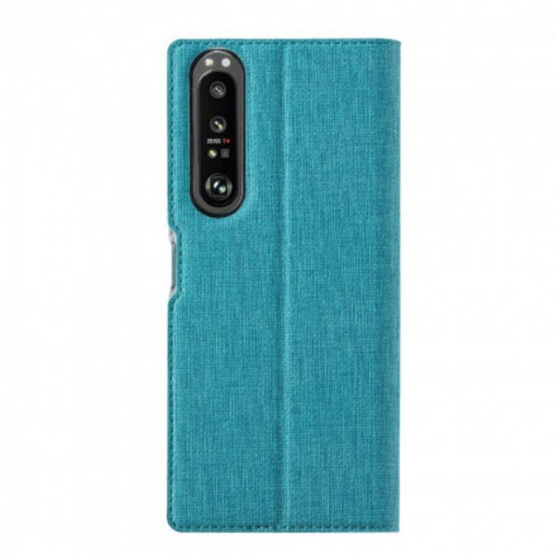 Flip Cover Pour Sony Xperia 1 III Texturée Vili Dmx