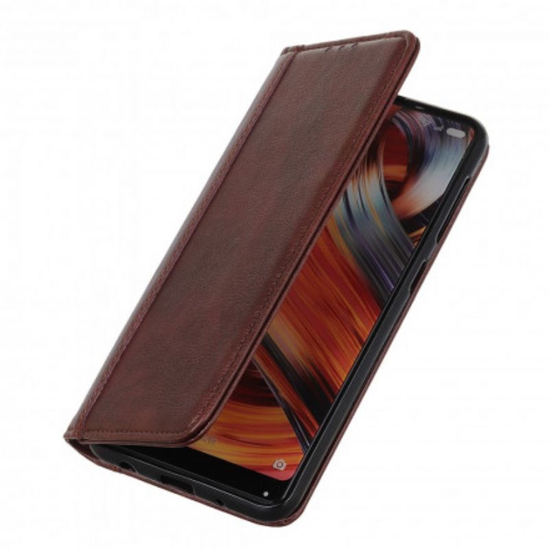 Flip Cover Pour Sony Xperia 10 III Cuir Litchi Fendu Élégance