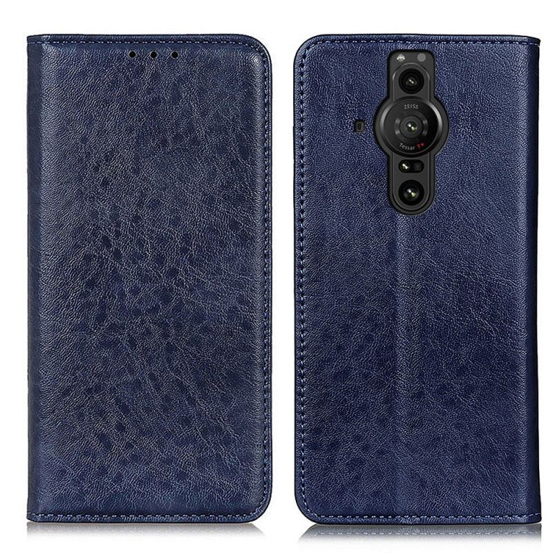 Flip Cover Pour Sony Xperia Pro-I Simili Cuir Texturé