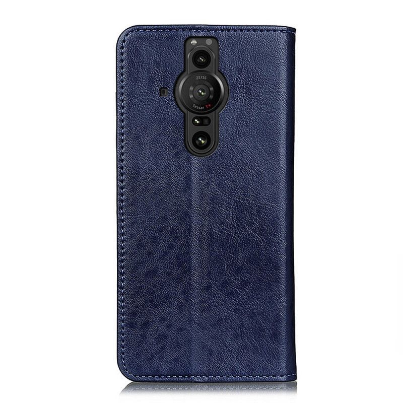 Flip Cover Pour Sony Xperia Pro-I Simili Cuir Texturé