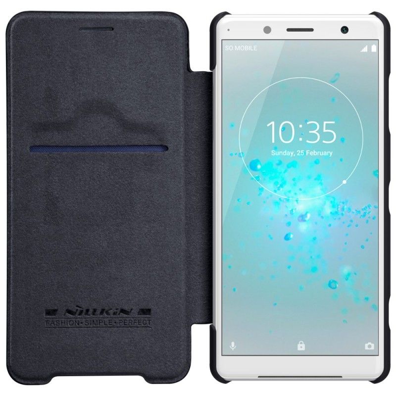 Flip Cover Pour Sony Xperia Xz2 Compact Nillkin Qin Series