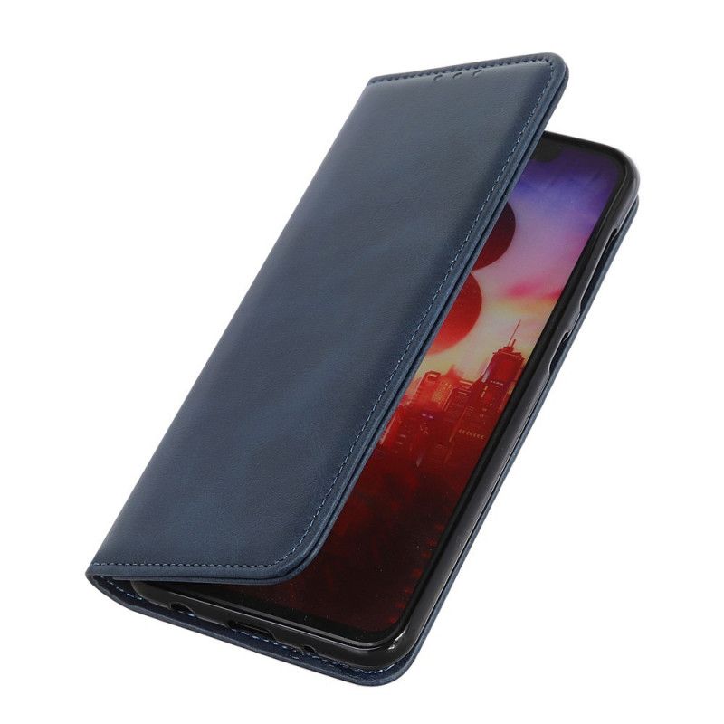 Flip Cover Sony Xperia 1 Ii Cuir Fendu Élégance