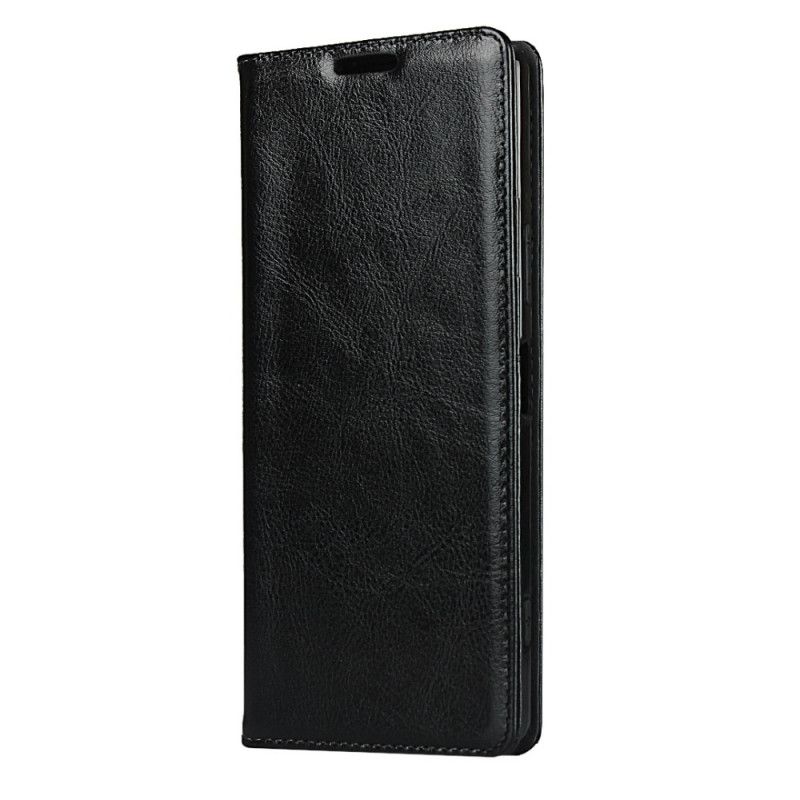 Flip Cover Sony Xperia 1 Ii Cuir Véritable Pureté