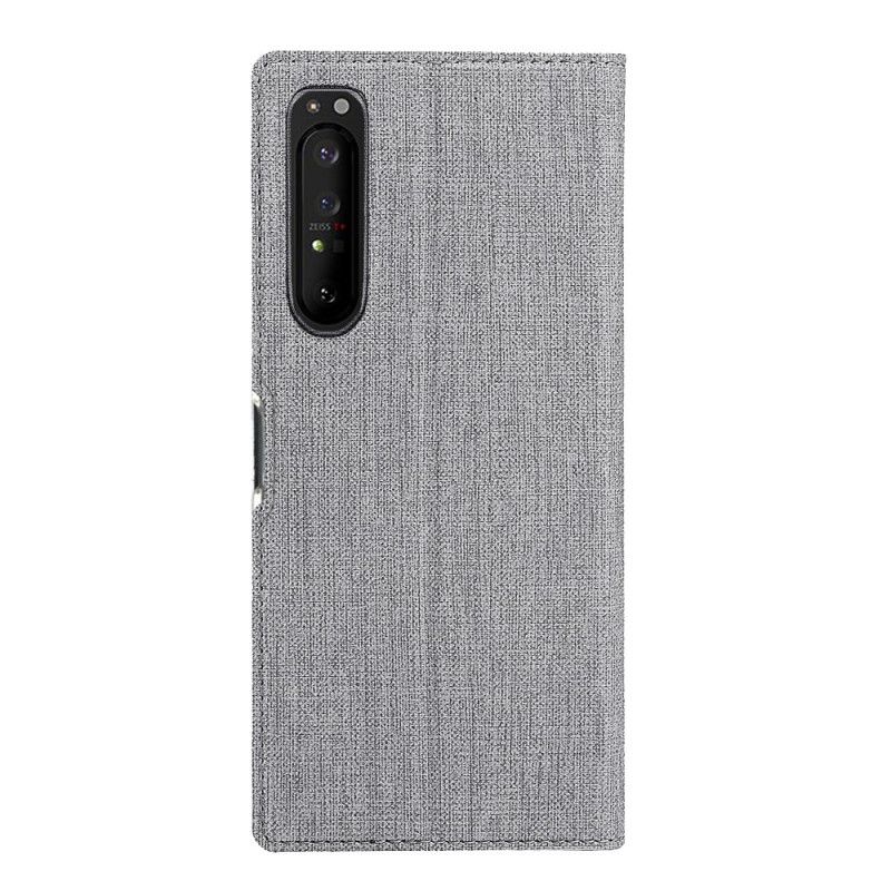 Flip Cover Sony Xperia 1 Ii Texturée Vili Dmx